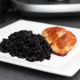 Delicious Black Rice Meal Rice Food Healthy Plate